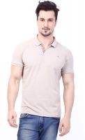 Rugby Solid Men's Polo Neck Grey T-Shirt