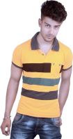 Spur Striped Men's Polo Neck Multicolor T-Shirt