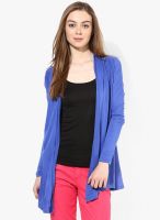 United Colors of Benetton Blue Solid Shrug