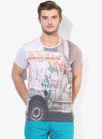 United Colors of Benetton Multicoloured Printed Round Neck T-Shirt