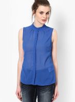 Vero Moda Blue Solid Shirt