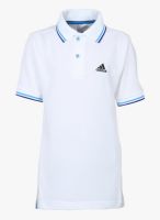 Adidas Yb Ess White Polo Shirt