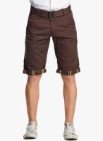 BEEVEE Coffee Solid Shorts