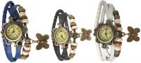Codice Set Of 3 Watch Butterfly Analog Watch - For Girls