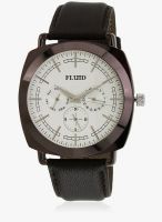 Fluid Fl-120-Ipbr-Sl01 Brown/Silver Analog Watch