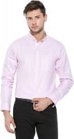 Mufti Men's Solid Casual Pink Shirt
