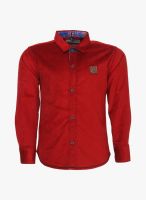 Ruff Red Casual Shirt