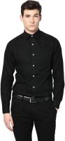 Silver Streak Men's Solid Casual Black Shirt