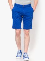 Breakbounce Blue Mock Tapered Fit Shorts