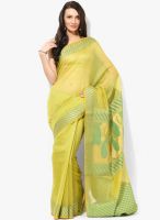 Bunkar Green Embellished Saree