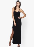 Faballey Black Colored Solid Bodycon Dress