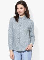 MEEE Grey Printed Shirt