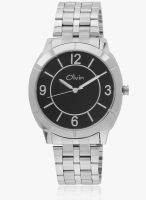 Olvin 15110-Sm03 Silver/Black Analog Watch