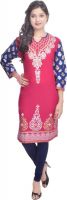Shopping Rajasthan Casual Printed Women's Kurti(Pink)