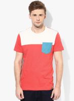 United Colors of Benetton Red Solid Round Neck T-Shirt