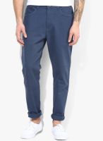 Incult Navy Blue Mid Rise Narrow Fit Jeans