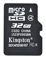 Kingston 32GB Class 4 MicroSD Memory Card