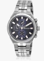 Omax Ss-525 Silver/Black Analog Watch