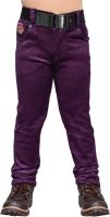 AJ Dezines Slim Fit Boy's Purple Jeans