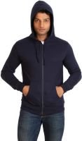 Campus Sutra Full Sleeve Solid Men's Fleece Jacket