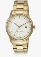 Esprit Golden/White Analog Watch