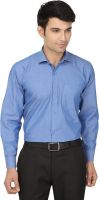 Fashion Flag Men's Solid Formal Blue Shirt