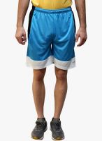 Fitz Blue Solid Shorts