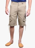 Fitz Khaki Solid Shorts