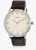 Guess Escrow Brown/White Analog Watch