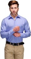 Koolpals Men's Striped Formal Blue Shirt