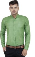 LEAF Men's Solid Formal Light Green Shirt