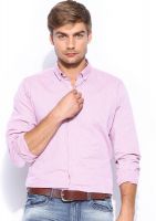 Mast & Harbour Men's Checkered Formal Pink Shirt