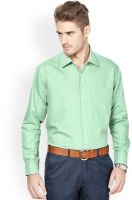 Protext Men's Solid Formal Green Shirt