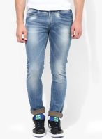 Spykar Blue Low Rise Skinny Fit Jeans