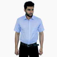 Studio Nexx Men's Woven, Checkered Formal Dark Blue Shirt