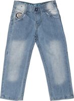 Tinny Tots Regular Fit Fit Boy's Blue Jeans