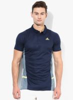 Adidas M Clima Navy Blue Tennis Polo T-Shirt