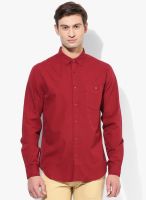 Blue Saint Maroon Casual Shirt