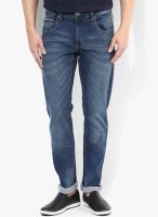 Flying Machine Blue Mid Rise Slim Fit Jeans (Michael)