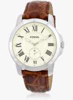Fossil Fossil Grant Grey/Brown Analog Watch