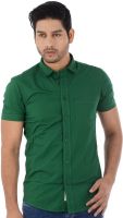 Integriti Men's Solid Casual Green Shirt