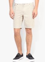 Jack & Jones Beige Printed Shorts