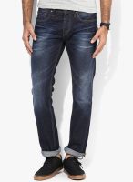 Jack & Jones Blue Mid Rise Regular Fit Jeans (Clark)