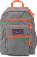 JanSport Big Student Overexposed 34 L Backpack(Shady Grey/Fluorescent Orange)