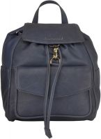 JUSTANNED Leather Women's 5 L Backpack(Blue)