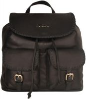 JUSTANNED Leather Women's 5 L Backpack(Black)