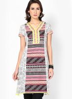 Karigari Cotton Off White Kurti