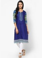 Kira Blue Printed Kurtas