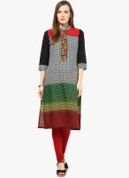 Kurti'S Black Printed Kurtis