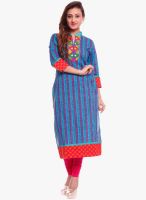 Kurti'S Blue Printed Kurtis